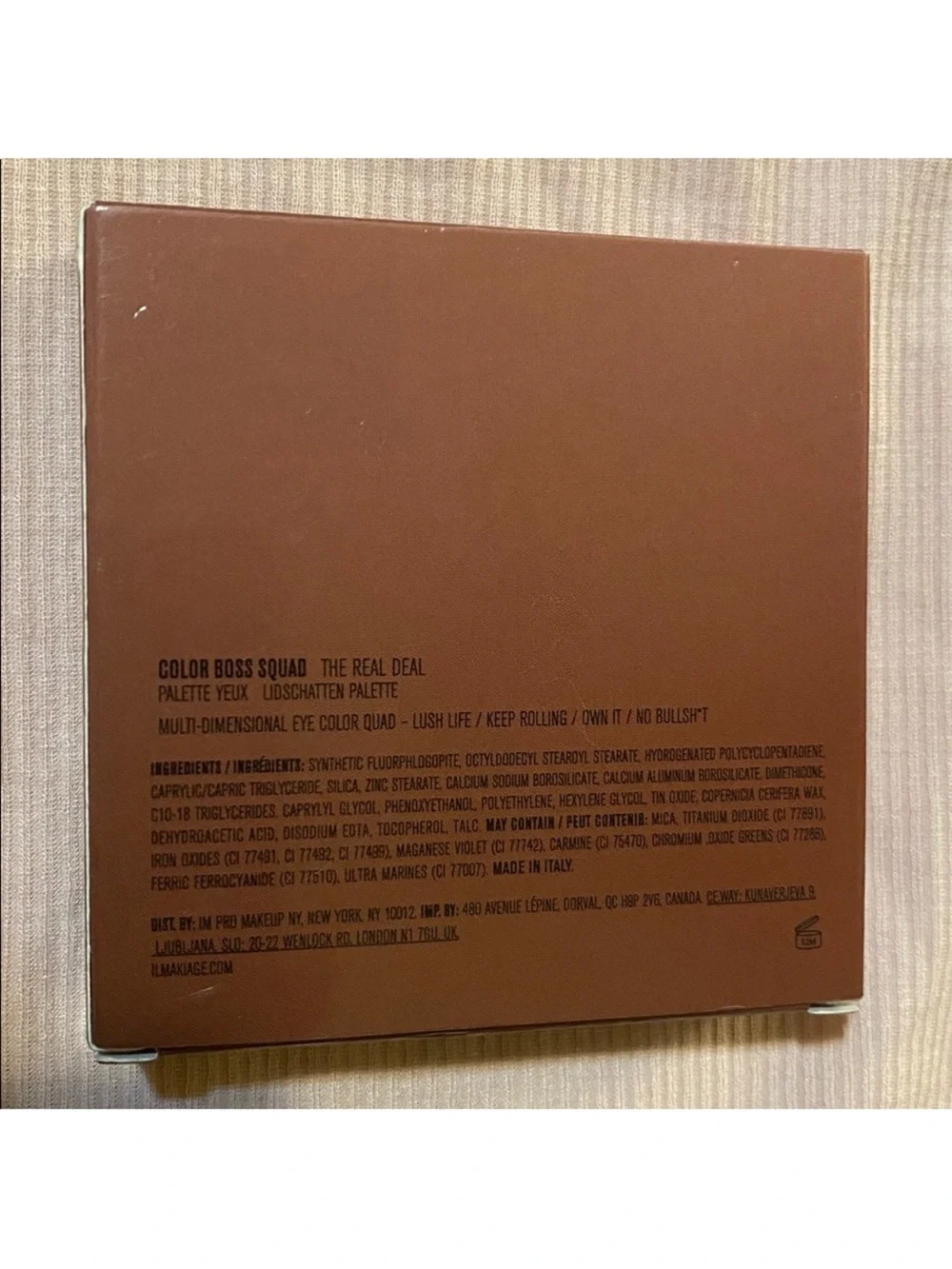 IL MAKIAGE Brown & Copper Quad Eyeshadow Palette